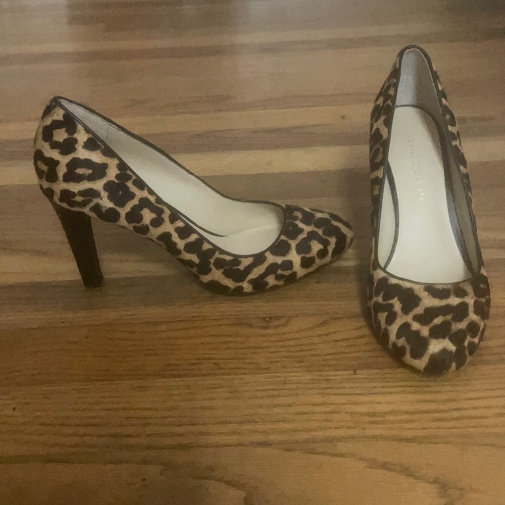 Franco Sarto leopard print heels 7.5